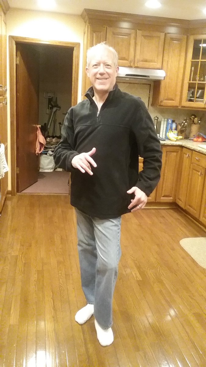 Practicing my dance steps on move it Monday