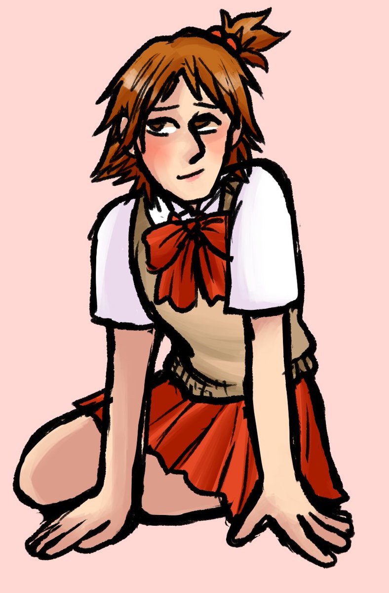 nothlits's tweet photo. actually a big fan of yosuke's pageant outfit and i think it's SUPER cute

[#persona4 #yosukehanamura] https://t.co/ruUl9hnuLC