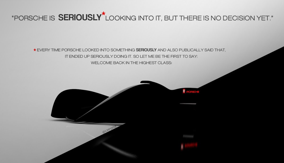 LMPone's tweet image. Let me be the first: Welcome back in the highest class where you belong! 😍 #welcomeback @PorscheRaces #WEC #FIA #LeMans24 #919tribute