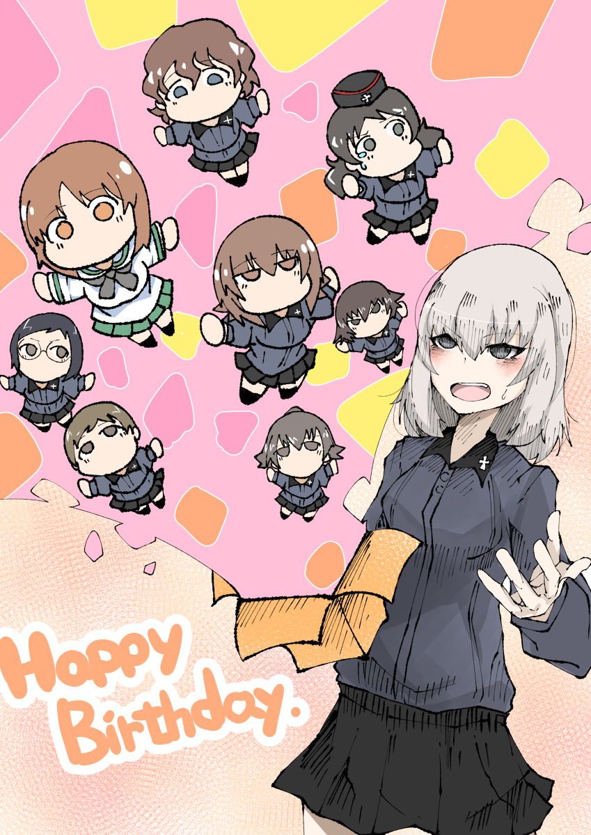 誕生日絵まとめ ガールズ Amp パンツァー 逸見エリカ ケイ Gup ヤマリウムのイラスト