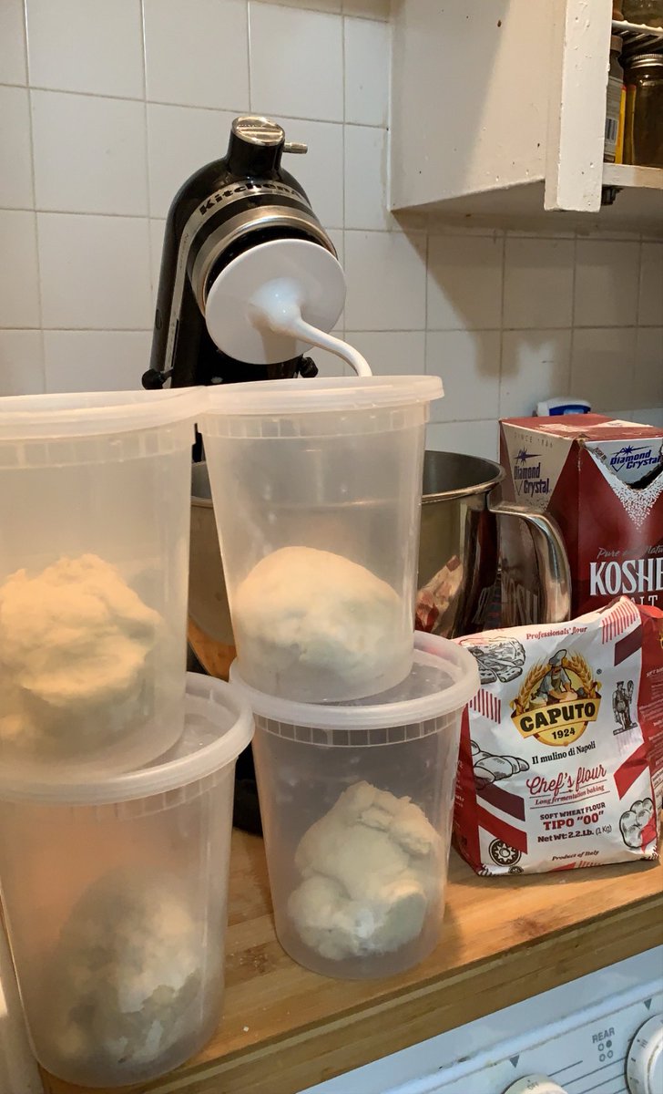 real “i’m making a 5 day cold ferment pizza dough so I have something to look forward to in 5 days” hours (also, useful tip re: small space kitchens, I use a giant cutting board over my sink/stove as a prep space cuz I have no counters)  #humblebragdiet