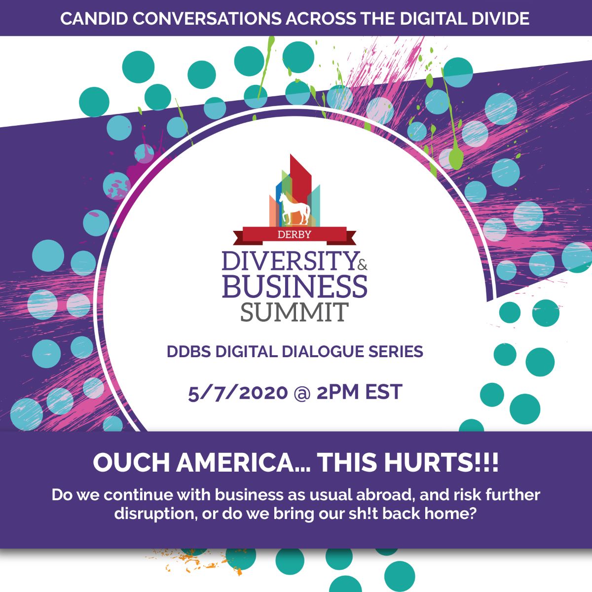 derbydiversity's tweet photo. LET'S BE CANDID... LET'S BE CLEAR. DIGITAL DIALOGUE - https://t.co/6PptyokRZr
#OneVoiceOnePeople #WereHumanFirst #StrongerTogether
#Coronaornot #ddbs #powerofintersectionality #leaders #letstalk #letsbecandid #onlinechat #digitaldialogue https://t.co/1BIBZyQfrU