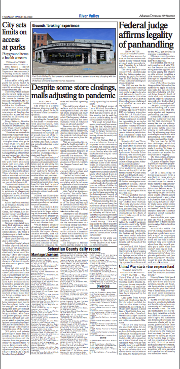dshameer's tweet photo. Every Monday, @ArkansasOnline has an extra page in our digital editions devoted to the River Valley area. Check it out. https://t.co/BZc9ppUCjJ ... #FortSmith #SebastianCounty https://t.co/pCp7vuICMn
