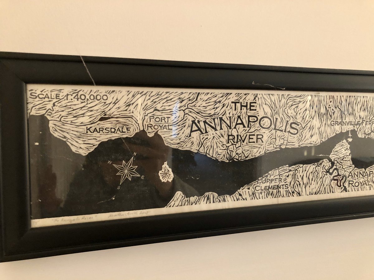 monlloyd's tweet photo. #mapsathome Heather Smith woodcut print of the Annapolis River. Treasured 1/5 of this beauty hangs in my living room 5���x6’ https://t.co/AAlLBgAYt7 Check out @John_M_Nelson ‘s  esri style inspired by this print! https://t.co/6nyAjtVqyM https://t.co/o0lkyFPfeu