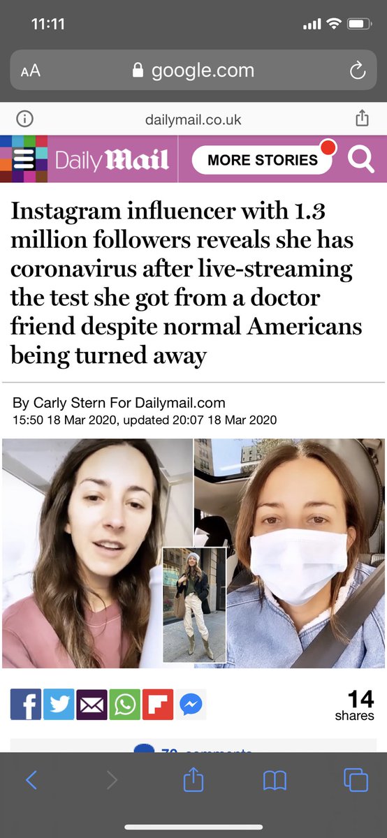 Rightfully, she was dragged for all of this. Arielle was accused of using her connections to get a COVID test and “cut the line” even tho her symptoms were mild and she’s not high-risk. There was major backlash for this across Page 6, Diet Prada, Daily Mail, and more