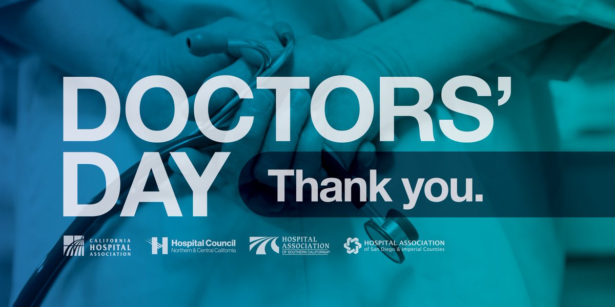 Doctors provide leadership where it counts - especially when lives are at stake. Thank you. #NationalDoctorsDay