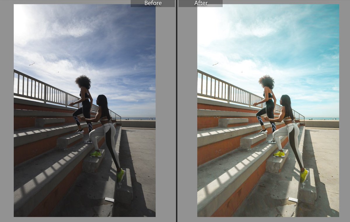 55mmbae's tweet photo. Here’s some before &amp; afters using my preset pack. The ‘Starter Pack’ includes 17 presets, geared towards a variety of photos such as lifestyle, outdoor/indoor, moody, travel &amp; more 😌 great for a photographer lookin to try new styles! 
You can get it here: https://t.co/dxeNQ1ilDl https://t.co/HqfLSHdcR3