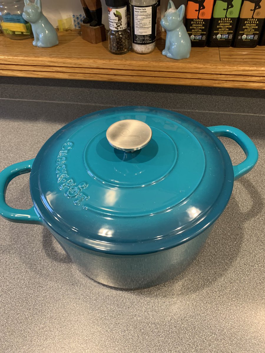 unclecraigger's tweet photo. Sara and I were gifted a new Dutch Oven from a family friend. Most of the recipes that Iβm finding are for making bread. Looks like itβs game on, @abarnettPhD! #BreadGame https://t.co/0poT1EC8di