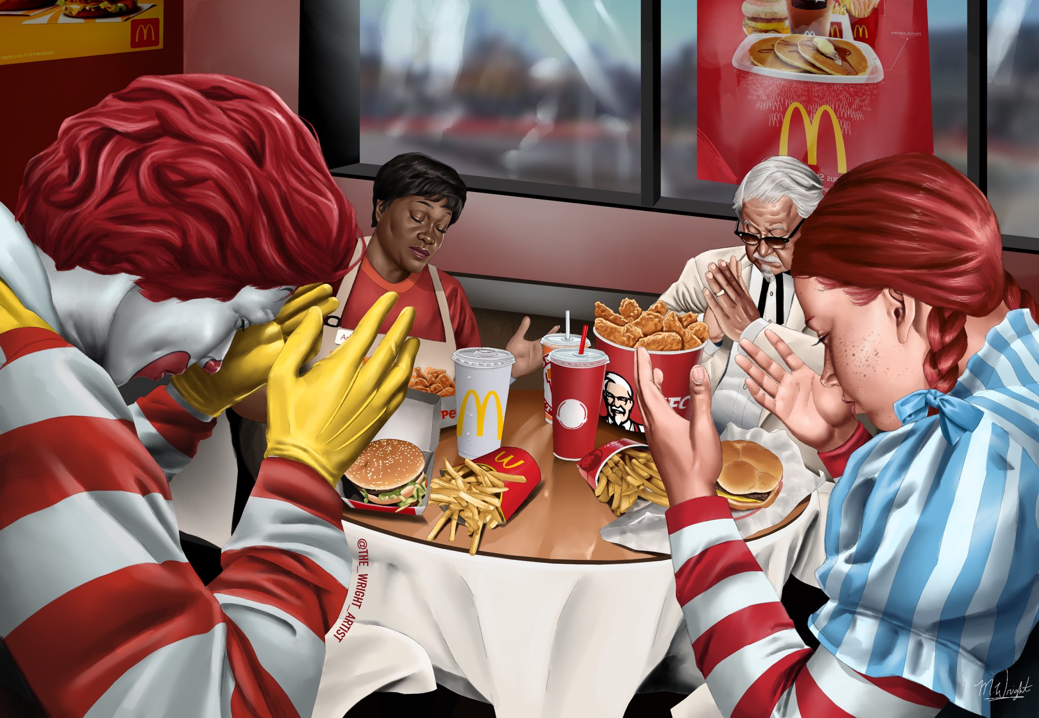 Wendys KFC И макдональдс арт