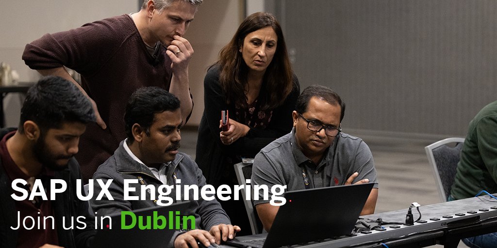 Dublin, IE: SAP UX Engineering is seeking a great JS developer interested in building state of the art tooling that helps <a href="/SAP/">SAP</a> customers, partners, and developers create better applications. 
Apply to join us here: jobs.sap.com/job/Dublin-Dev… 
<a href="/SAPUKIreland/">SAP UK & Ireland</a> #SAPFiorielements