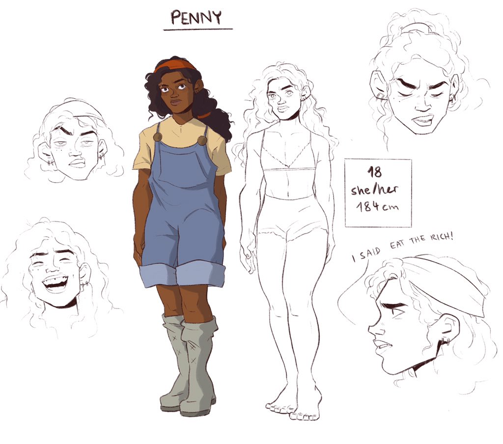 penny and narci #OCs #characterdesign 