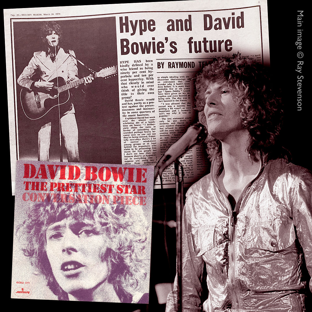 DavidBowieReal's tweet photo. Melody Maker 28th March, 1970, and Bowie is interviewed for a piece by Raymond Telford, titled: “HYPE AND DAVID BOWIE'S FUTURE”. Two days later a gig at the Star Hotel in West Croydon, would be drummer John Cambridge’s last gig with the band. More here: https://t.co/IUxlAhnFHX https://t.co/yTAEueAJqZ