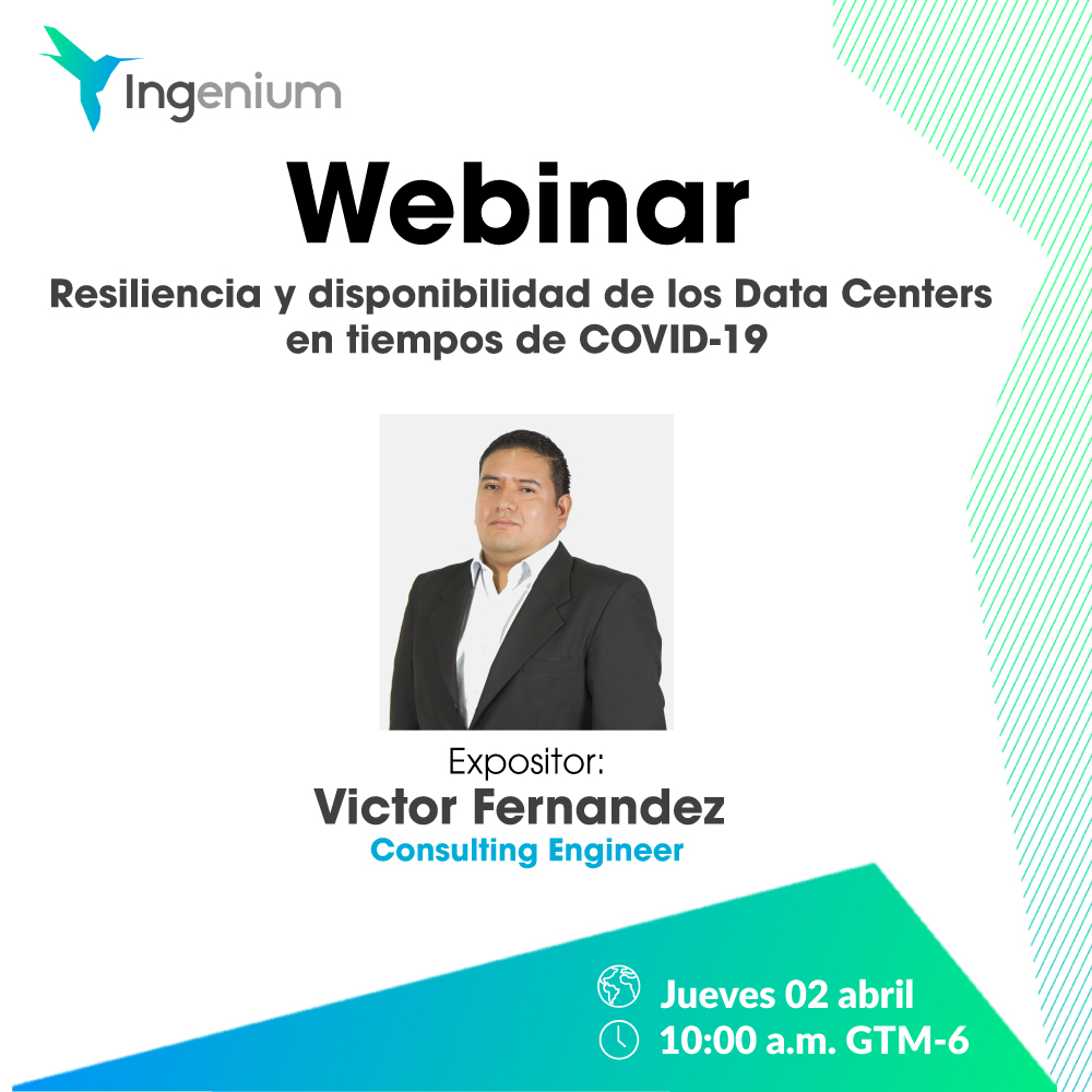 IngeniumLA's tweet image. No se pierda este próximo jueves 2 de abril el WEBINAR "Resiliencia y disponibilidad de los Data Centers en tiempos de COVID-19"

Regístrese en el siguiente enlace:
lnkd.in/g6uH8hi

#webinargratuito #continuidaddenegocios #datacenters