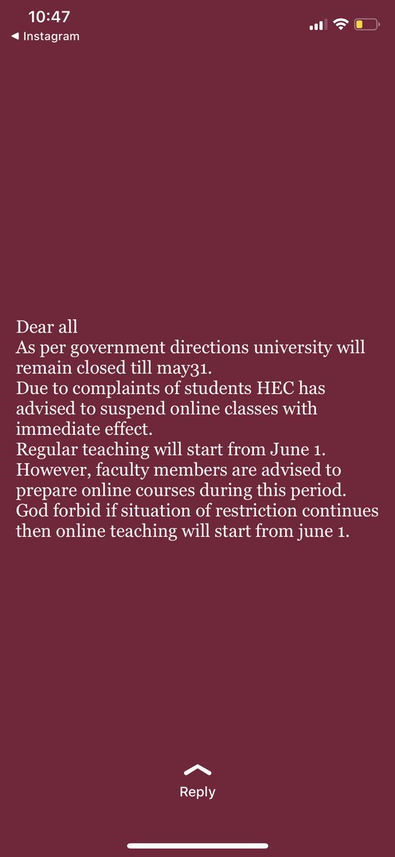 Ani88904929's tweet photo. Some  universities still taking online classes and they  are mostly  private universities otherwise in government universities online classes  are already suspend .Raise voice against private universities or those who taking online classes 💯#SuspendOnlineClasses #RETWEEET https://t.co/pxLQKo3m2X