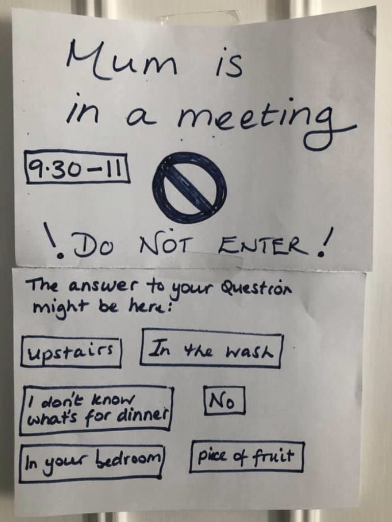 For all those parents trying to juggle work and home... some humor and not a bad idea!