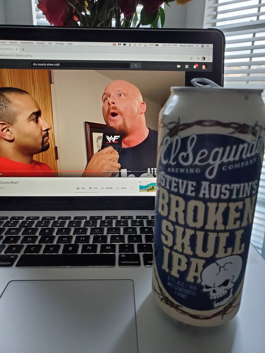 Paule_B's tweet photo. No dry county here @steveaustinBSR cheers bud! 🍻 https://t.co/66Nlumuj9o