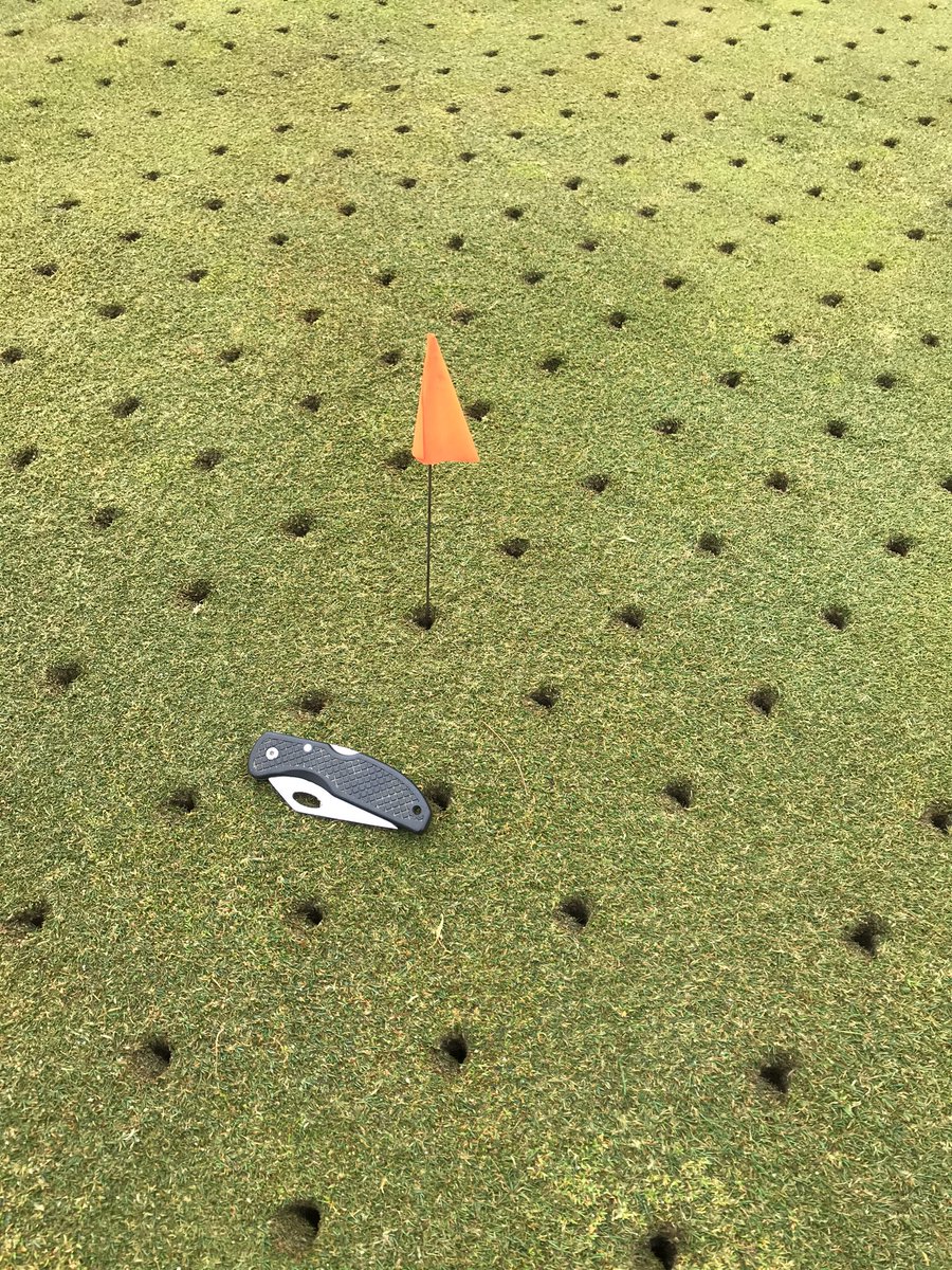 Shoutout to <a href="/Windviewinc/">WindviewAthleticFlds</a> for the 18mm deeptine on greens today. These guys are the best.