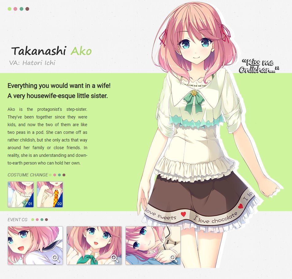 NekoNyanSoft's tweet photo. "Ako is the protagonist's step-sister. They've been together since they were kids, and now the two of them are like two peas in a pod."

Making*Lovers will be released this Friday, April 3rd 2020!
https://t.co/jGgFFlT6C1
For more information: https://t.co/PnZxoYmsnz https://t.co/Oa021roFI5
