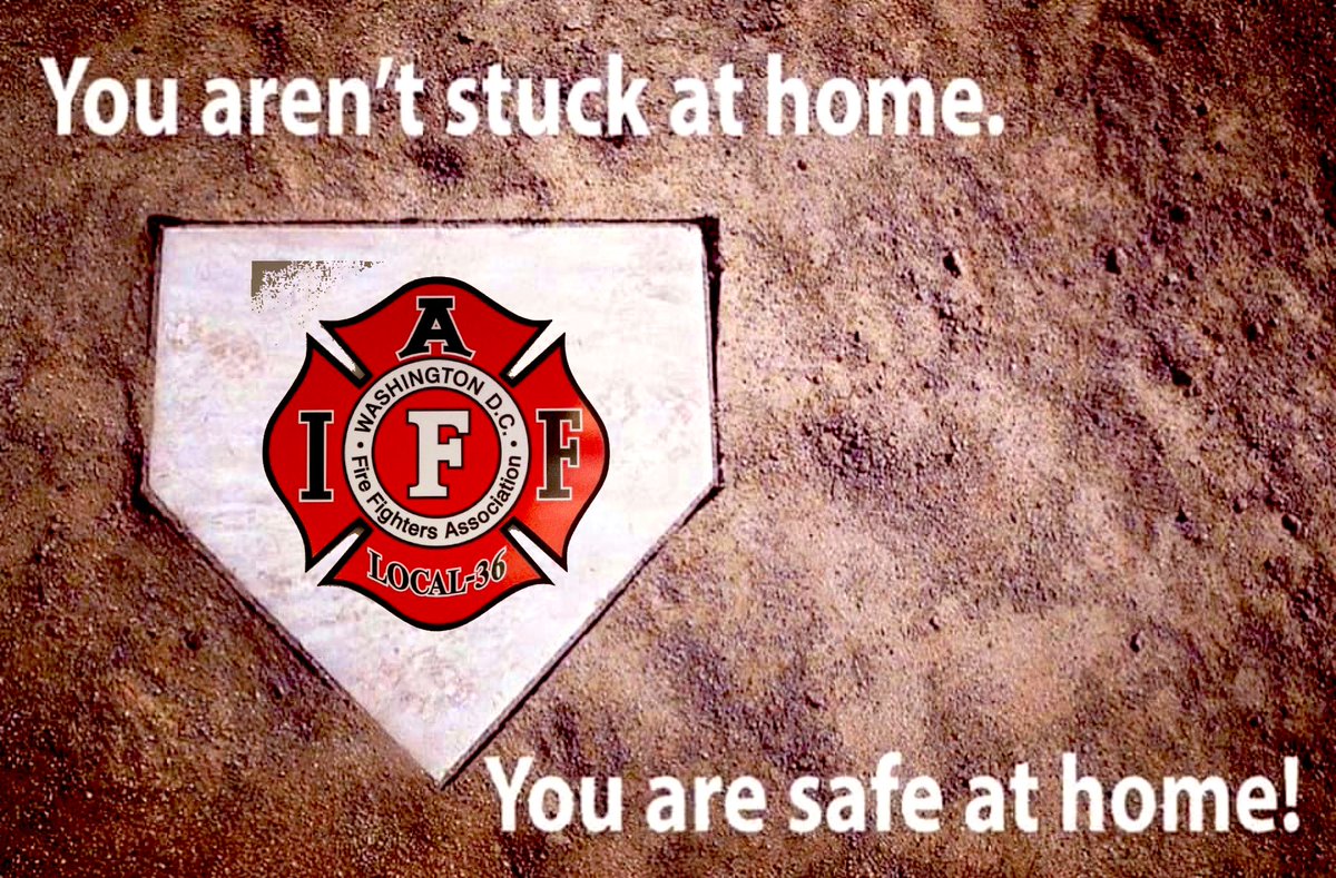 IAFF36's tweet photo. As essential employees, your DC Firefighters Association members are out on the streets 24/7/365 to respond to your emergency.  Please help reduce the risk to our members and stay safe at home! https://t.co/iIg0YwsUV2