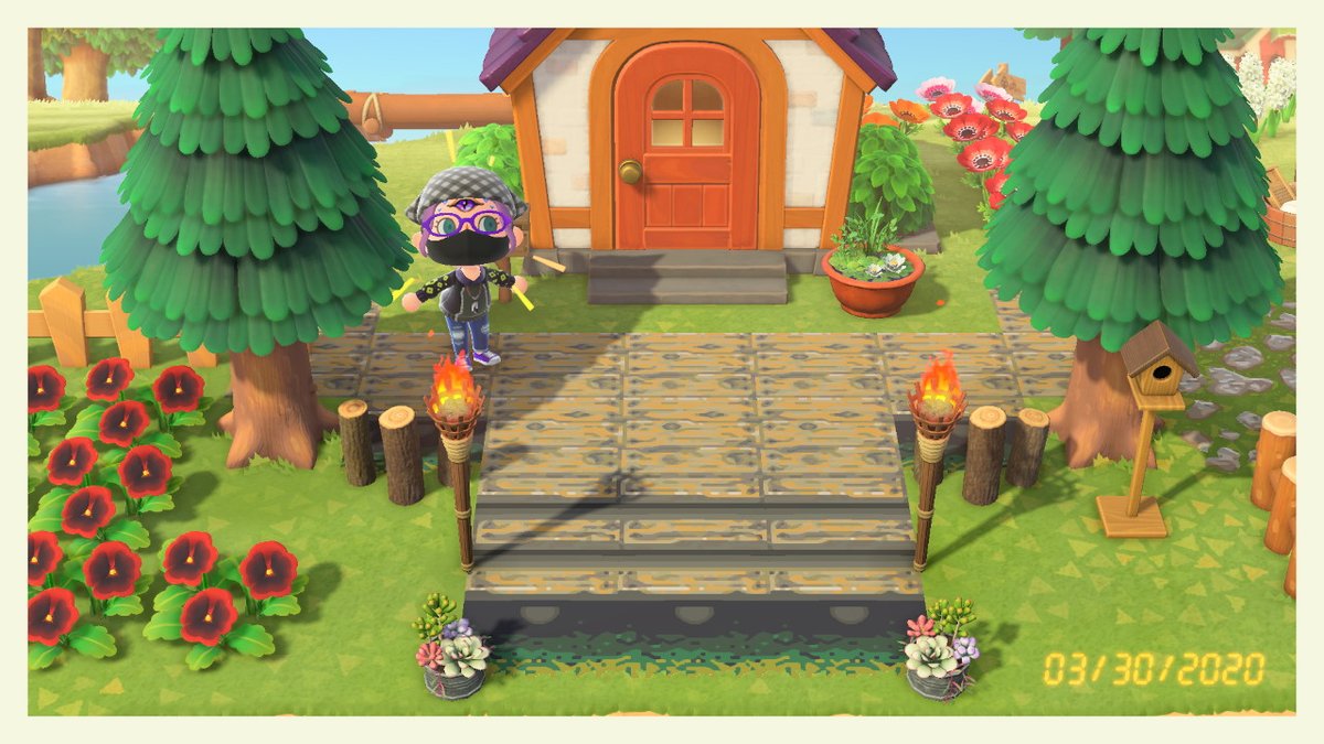TiamatsTavern's tweet photo. Want a patio? #acnh #ACNHDesigns #AnimalCrossing #pathways #creatorid https://t.co/gY3osUKrNo