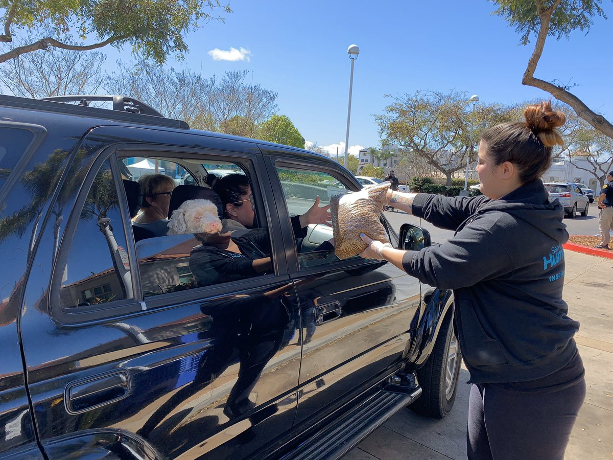 Pets are family. That's why seniors shouldn't have to choose between #StayAtHome and buying food for a dog or cat. Thank you <a href="/sdhumane/">San Diego Humane Society</a> for stepping up to distribute more than 70,000 pounds of food for our furriest San Diegans. Learn more: sdhumane.org #SanDiegoStepsUp