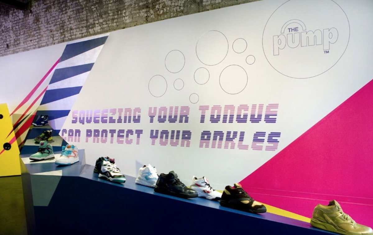 GetaPopUp's tweet photo. #Reebok unveiled “Reebok Flash”, the brand's first ever pop-up store to promote the launch of some limited edition sneakers and apparel, mostly popular lines from the 1980’s. Located in a 3,000 square-foot gallery space in New York https://t.co/vqlaSQ6sa1