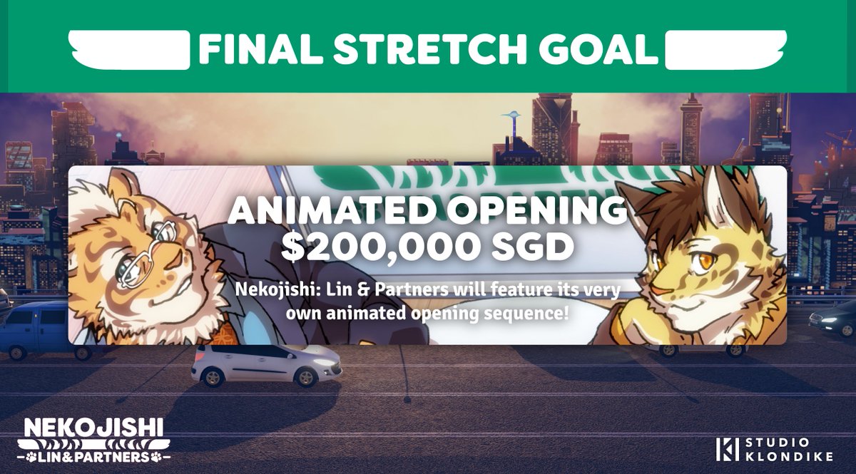 NekojishiTW's tweet photo. We've made it to the final stretch goal for Nekojishi: Lin & Partners - an animated opening!
Just 12 hours remain to back the game on Kickstarter, so lets give the three big cats a great new home and new story! #Nekojishi #LinAndPartners #NintendoSwitch
https://t.co/MPTgbNPoBq https://t.co/H2QkqaZAn9