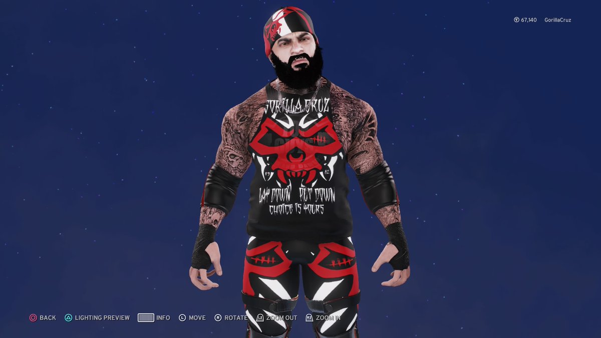 GorillaCruzRWF's tweet photo. New Gorilla Cruz Attire #RWF #Efed #WWE2K20 #RWF20 #PS4share https://t.co/gHpipySaCg