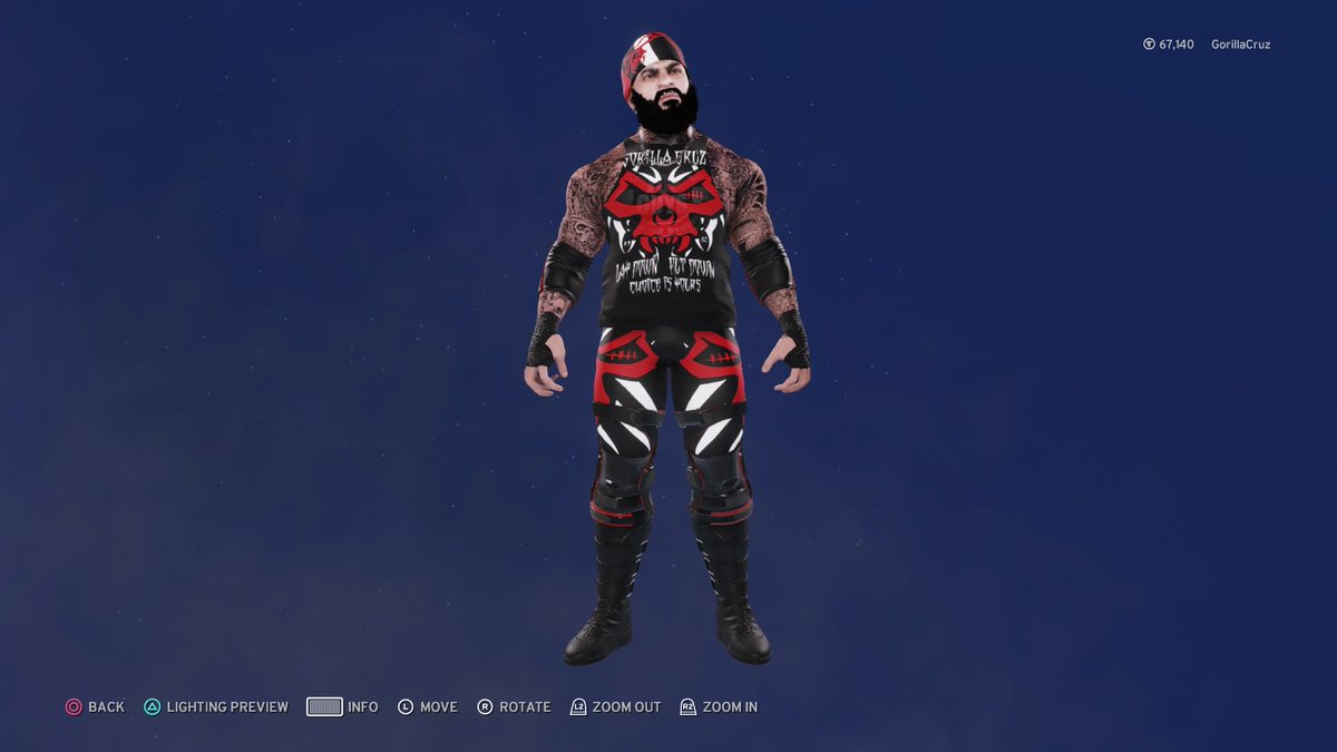 GorillaCruzRWF's tweet photo. New Gorilla Cruz Attire #RWF #Efed #WWE2K20 #RWF20 #PS4share https://t.co/gHpipySaCg