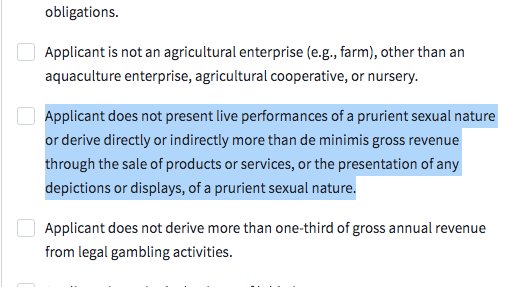 No surprise here... Adult entertainment businesses appear to be ineligible from the SBA&rsquo;s Economic Injury<a href="/tag/fistingday"class="tags"><span>#fistingday</span></a>
