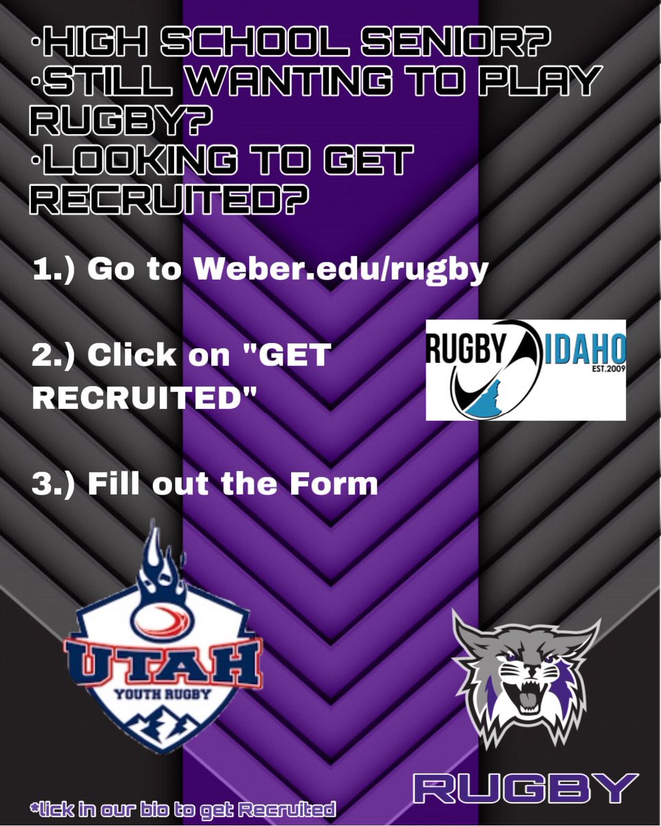 ATTENTION ALL SENIORS IN HIGH SCHOOL! Don’t be sad that season got cut short, if you still want to play Rugby look into play here <a href="/weberstate/">Weber State Athletics</a> #weber #weberstate #weberrugby