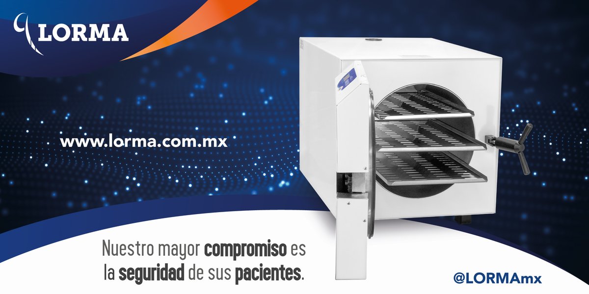 lormamx's tweet photo. La seguridad de sus pacientes es nuestro mayor compromiso. Nos respaldan 23 años de experiencia fabricando equipos de esterilización para instrumental clínico. 

Contáctenos al 222-247-3000 y 222-261-1123

#Autoclave #Esterilizador #BioSeguridad #Dental #Sterilize #LabSafety https://t.co/GglDDNqFZo