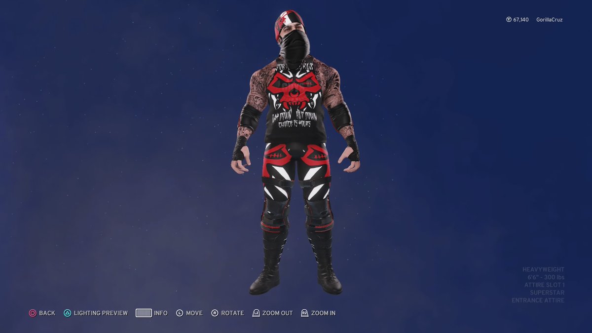 GorillaCruzRWF's tweet photo. New Gorilla Cruz Attire #RWF #Efed #WWE2K20 #RWF20 #PS4share https://t.co/gHpipySaCg