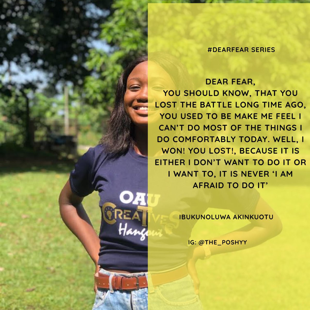 iamthedella's tweet photo. The numbers are rising but we’re still not afraid.
We have a lot to do, we do not fear.
A lot of logical reasons come on, we no dey shake.
These entries speak a lot! #COVID19 #DearFear @girlisposh https://t.co/VODuQAnHbr