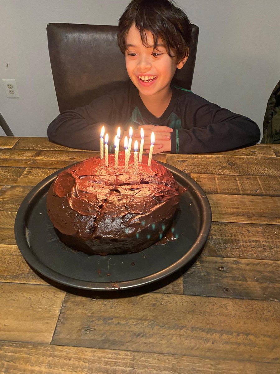 dianalimongi's tweet image. A silver lining during this #selfquarantine time, I got to spend the day at home today with my son for his bday. After work I made him a two layer chocolate cake from home. He said it was the best birthday ever! #onegoodthing #parentingduringcovid