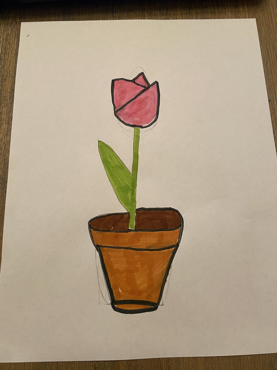 MelCarter82's tweet photo. Heidi’s Tulip, she’s missing you Mrs. Bentley!! @greenbentleyART @greenexplorers @arthubforkids https://t.co/23bgnclBiJ