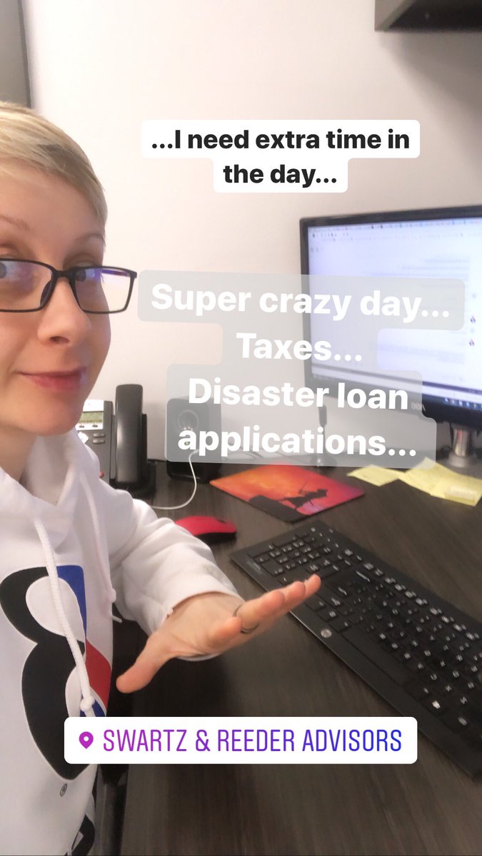 What’s up Twitter community? How’s your Monday going? #monday #hustle #taxtime #disasterloan #staywell #StayAtHome