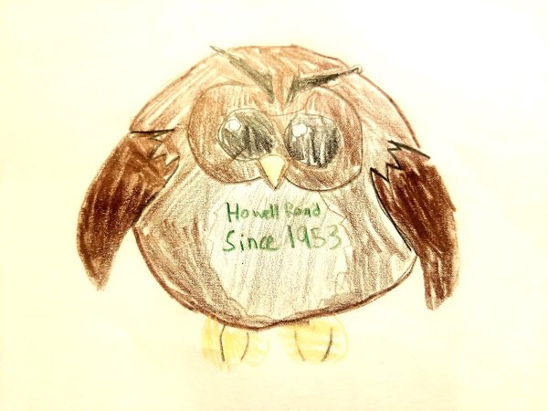 Thank you, Cael, for this authentic owl on Mascot Monday. ⁦<a href="/HowellRoadVS13/">Howell Road Elementary School</a>⁩ #HowellSpiritWeek #happeningathowell