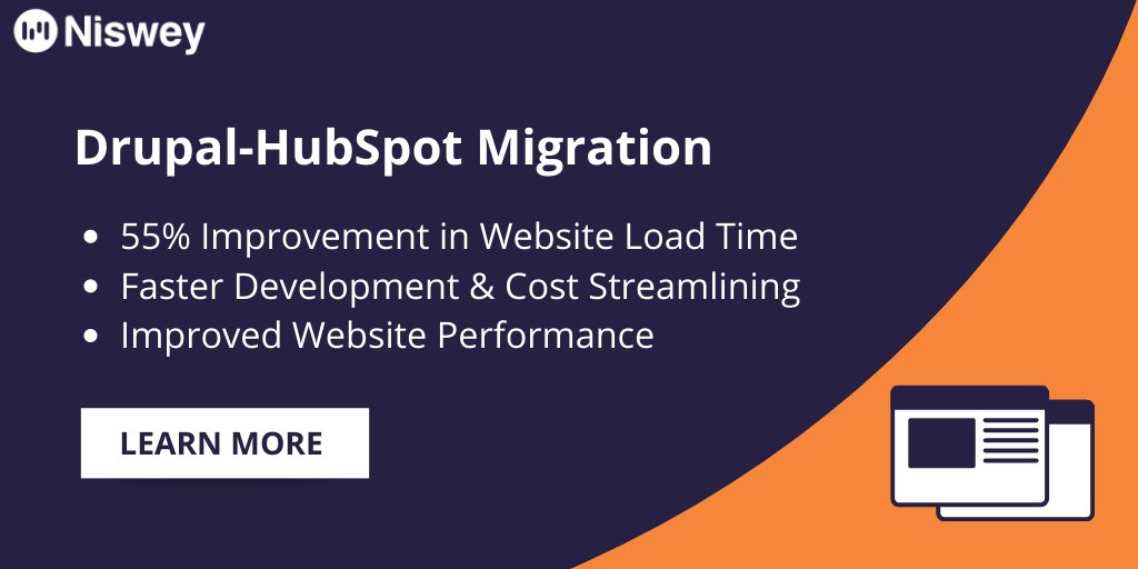 Niswey's tweet image. Niswey helped improve #websiteloadtime for an #ITServices company by 55%. How? By migrating their massive Drupal site to the #HubSpot CMS! Find out more hubs.ly/H0n_WkM0