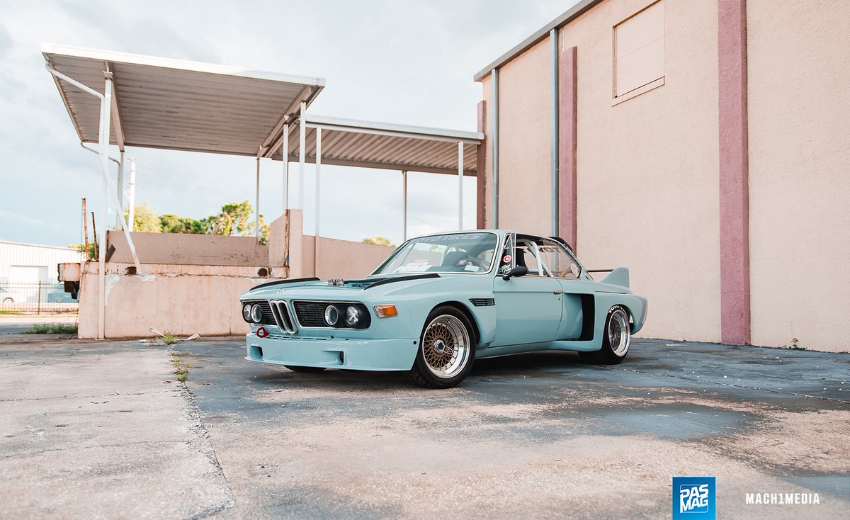 PASMAG's tweet photo. You’ll now find the heart of a BMW E36 M3, the iconic BMW S52 inline-six - an S52B32 3.2L to be exact, in Willy's 1973 BMW 3.0 CSL. https://t.co/xAG9wjBt1L

#pasmag #bmw #motormonday #m3 #e36 #s52 #schmuckbuilt #precisionturbo #vacmotorsports #jepistons #rktunes https://t.co/v7Oz7vyQPm