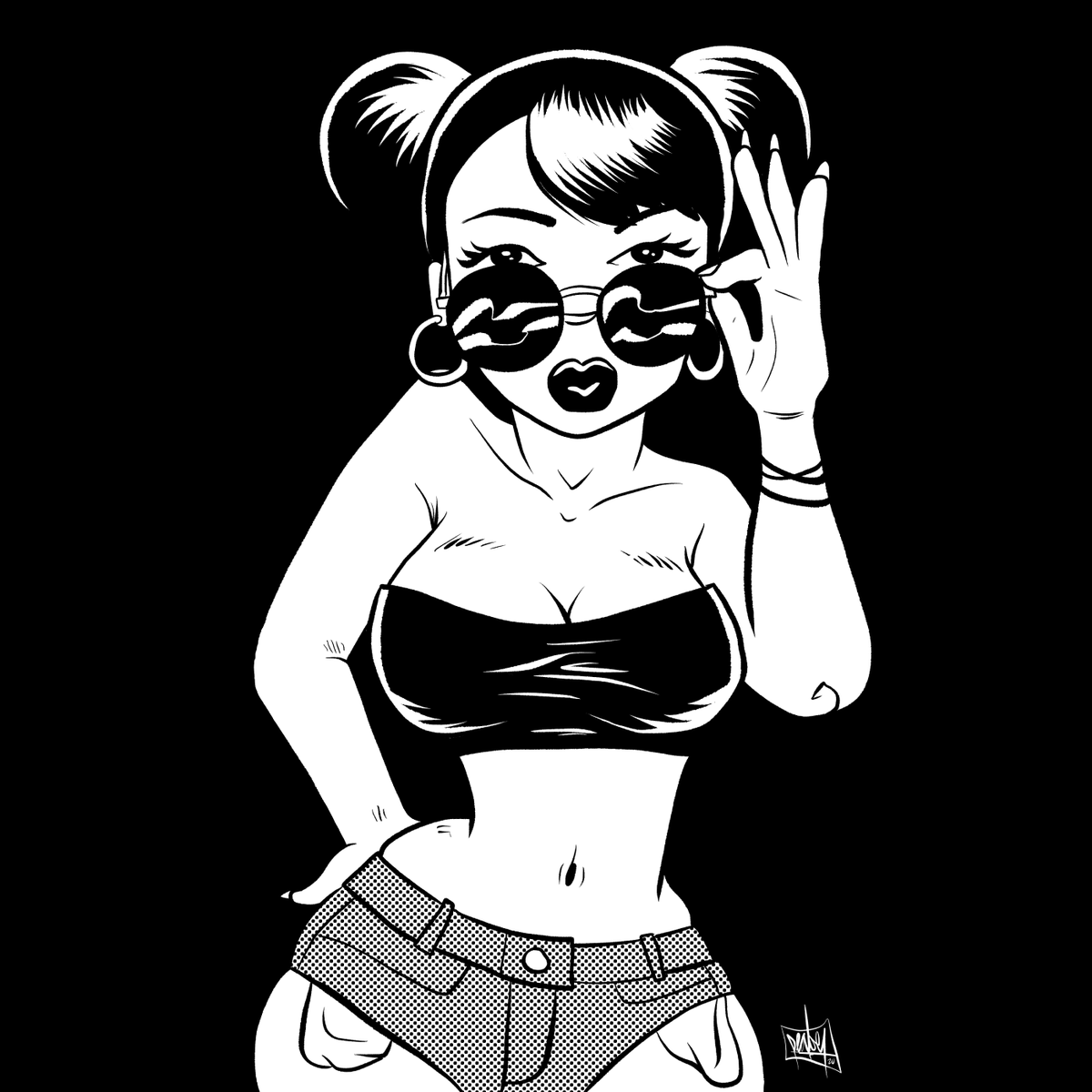 peabe's tweet photo. Daily Sketch: Sunglasses
.
#drawing #illustration #comicbookart #blackandwhite #dailysketch #draquard #peabe https://t.co/OaitkeOfmX