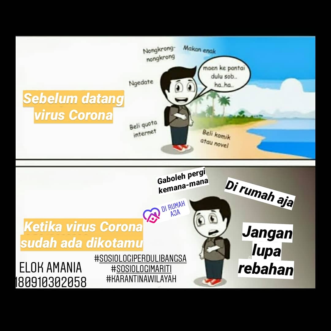 ElokAmania's tweet photo. #sosiologiperdulibangsa 
#KarantinaWilayah 
#sosiologimaritim 
#StayAtHome https://t.co/7BmtwaBJxU