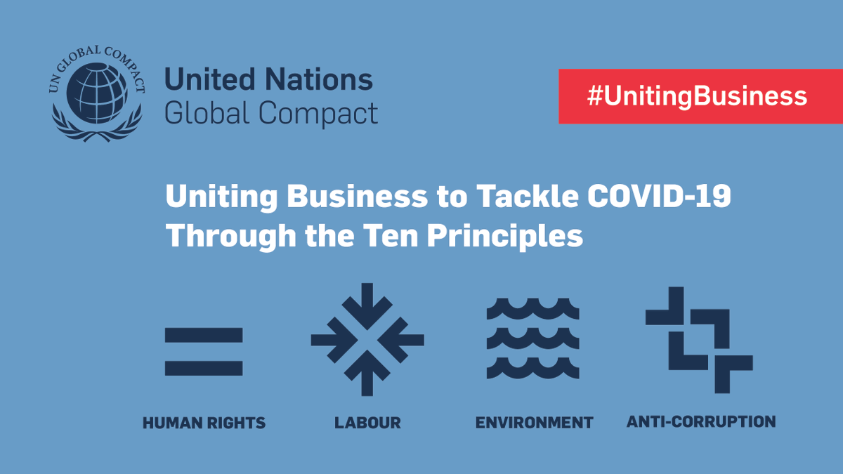 globalcompact's tweet photo. Businesses must embed the #TenPrinciples into their responses to the #COVID19 crisis. That means ensuring a continuation of income for low-paid workers, contractual workers and workers without social protection coverage. 

Learn more: https://t.co/UolqOlBXb9 #UnitingBusiness https://t.co/meAZ8oSszK