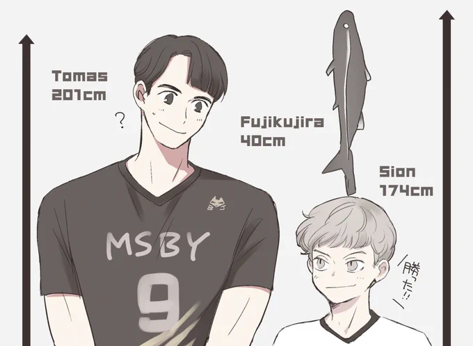 kamiさんがよく描かれててめちゃかわいいので真似して描いてみたトマスさんとシオンさん? 