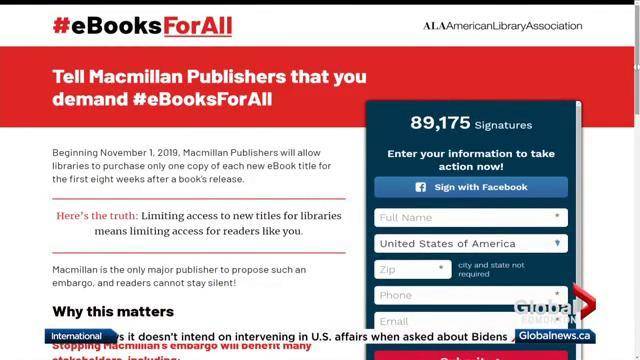 LibrarianshipCA's tweet image. Macmillan Publishers lifted the embargo it previously put in place limiting the number of titles for eBooks public libraries could buy due to the current health crisis

globalnews.ca/news/6750957/m…

#eBooksForAll #eContentForLibraries
