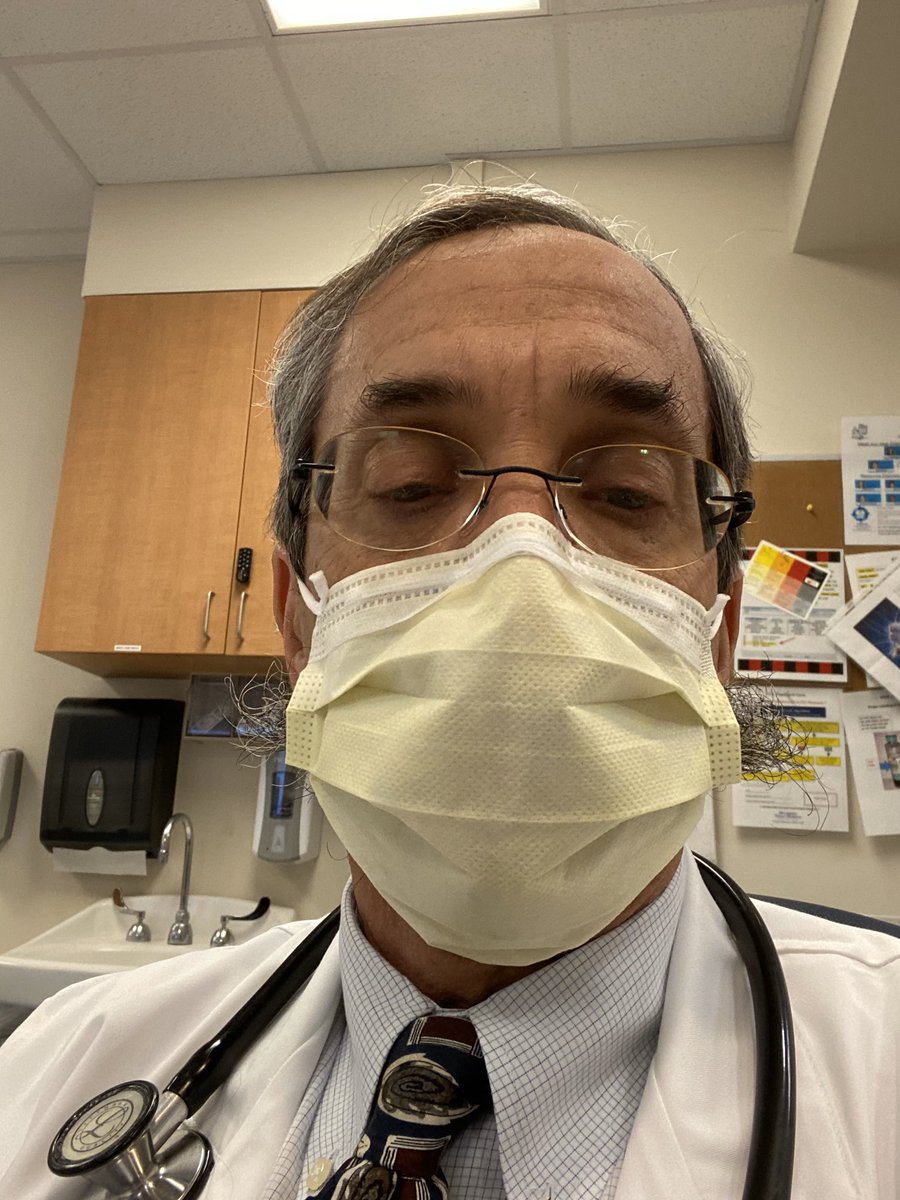 afetchick's tweet photo. Hug* your [infectious disease] doctors tight y’all! They’re working hard, and their masks don’t fit over their mustaches 👨🏻😷 #NationalDoctorsDay #DadDoc #EssentialWorkers  *if they’re part of your immediate household; otherwise #sixfeetapart https://t.co/EyY5kVZrQI