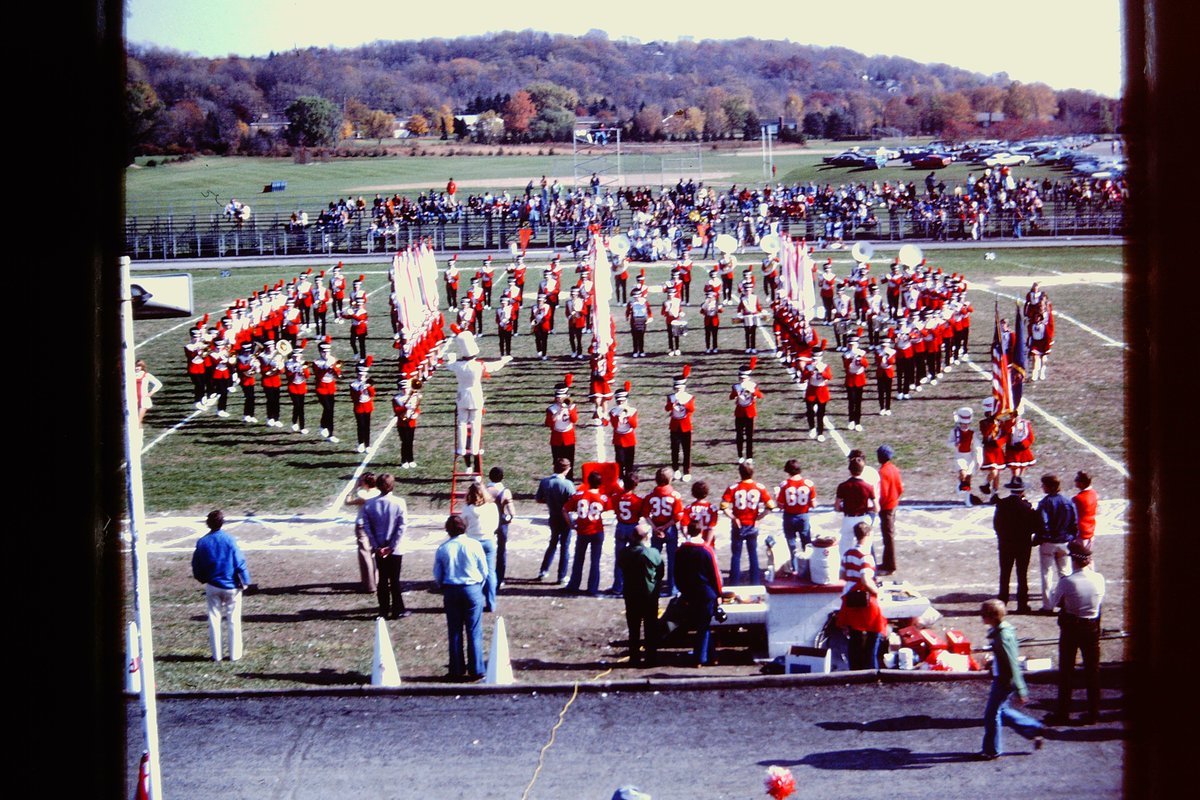 So I found a reel that was from his HS day at Fox Chapel. Here is some for the 1978 HOCO game against Shaler. Fox Chapel High School has changed just a bit since 1978. The guy in the last photo is my grandfather who was the PA announcer for the Foxes until some time in the 90's.