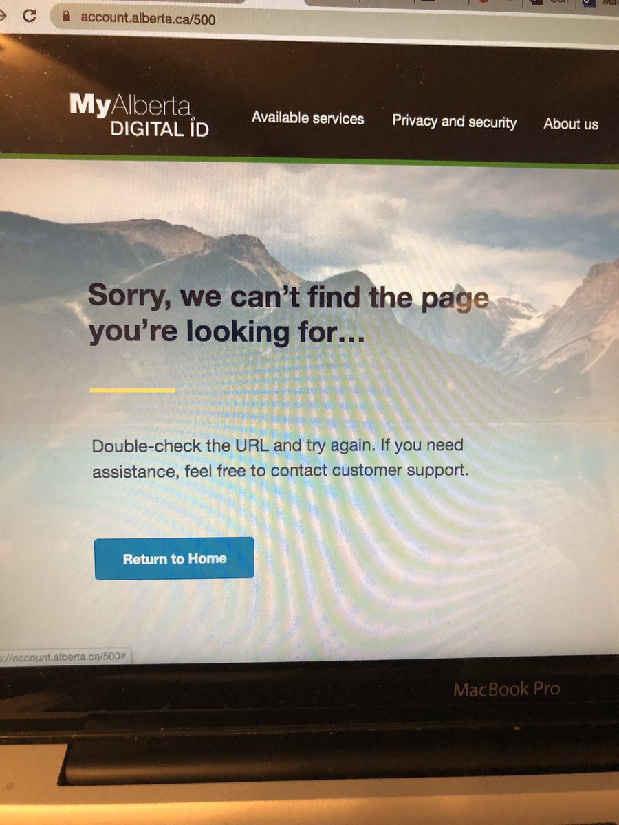 Fredette5's tweet photo. I had a spot in queue and waited till my turn: then look at what message came up! #EmergencyIsolationSupport #myalbertadigitalid https://t.co/eg3IWsOcCA