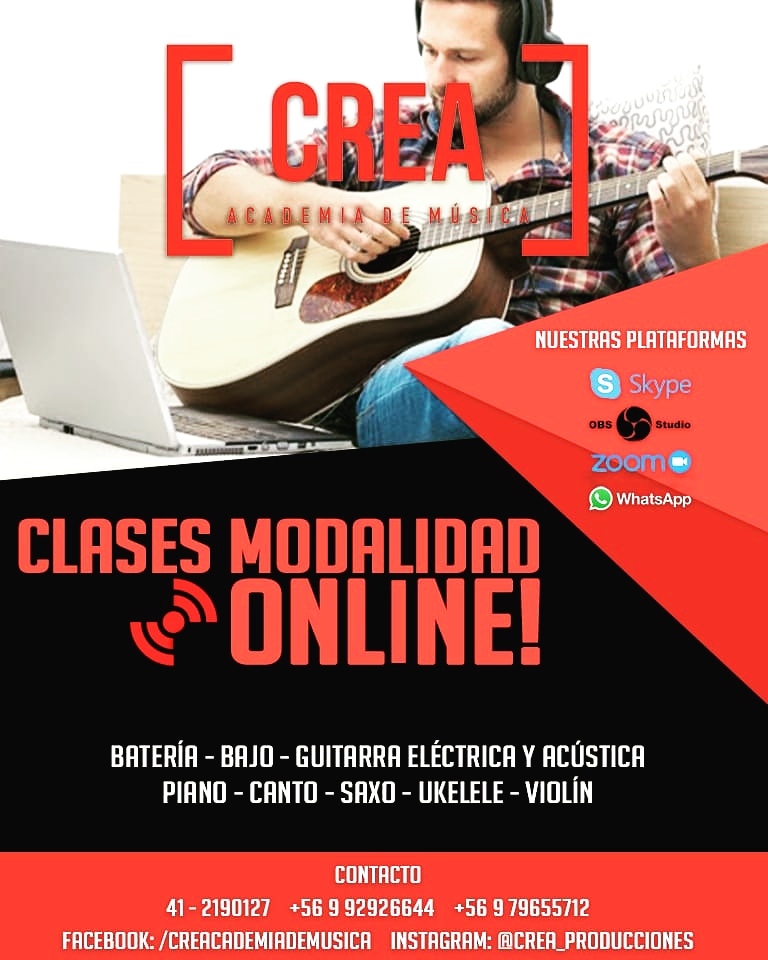 AcademiadeMsic4's tweet photo. En CREA estamos realizando cursos #online con gran éxito. Solo falta que consultes tus dudas y nuestros profesores están preparados para entregar todo el material, contenido y motivación para hacer de esta emergencia mundial, una  experiencia para aprender.
.
.
#Musica #academia https://t.co/41q2Hq1mbm