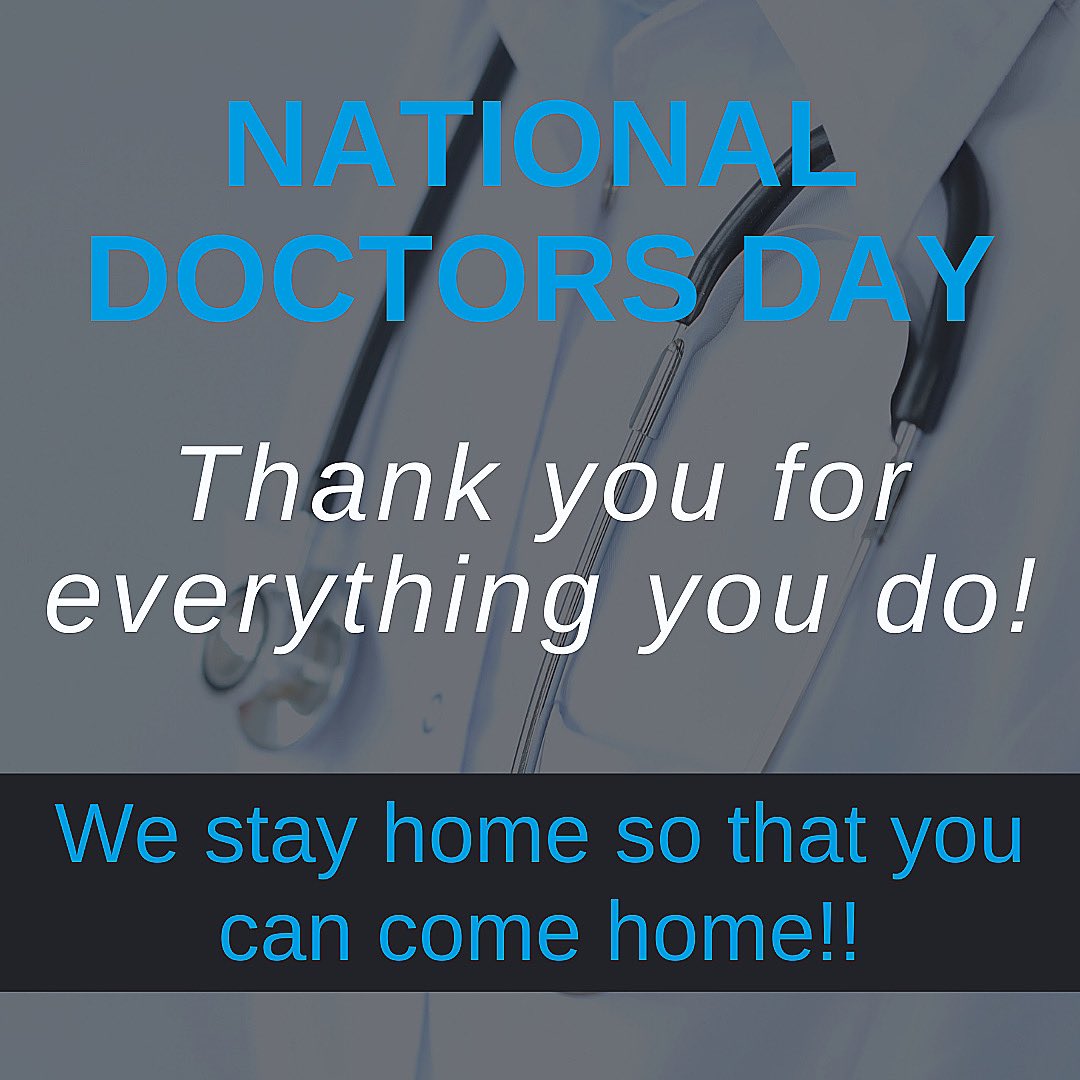 SFGTexas's tweet photo. Do you know a doctor, nurse or healthcare worker? Send them some love, they are true heroes!! ⛑🏥🩺  #NationalDoctorDay  #HeroesOfCovid19 https://t.co/sJ4lw8DomF